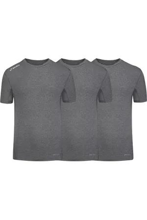 Sondico 3-Pack compressie korte mouw sportshirt - heren - Mid grey - maat XL