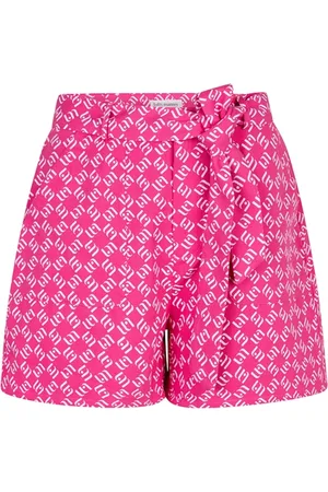 lofty manner Broek Short Mosi Qd34 317 Pink Denim Dames Maat - S