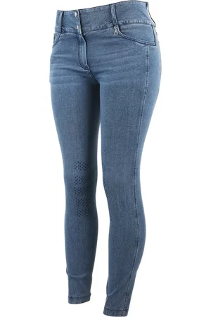 Horze Carolyn dames denim fullseat rijbroek , , 34