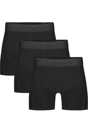 Bamboo Basics Comfortabel & Zijdezacht Rico - Bamboe Boxershorts Heren (Multipack 3 stuks) - Onderbroek - Ondergoed - Zwart - XL