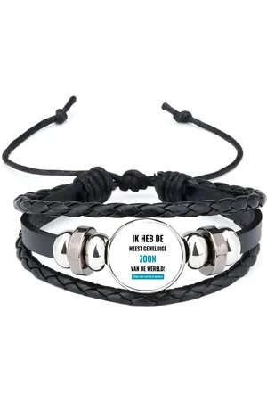 Akyol Ik heb de meest geweldige zoon van wereld (klopt, deze mok heb ik van hem) armband zwart - Zoon - de meest geweldigste zoon - verjaardagscadeau - verjaardag - cadeau - cadeautje voor zoon - zoon artikelen - kado - geschenk - gift