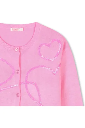Billieblush Gebreid vest met lovertjes | 110