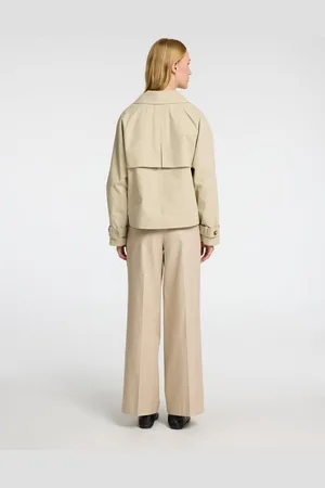 SELECTED Cilo Short Trenchcoat Island Fossil