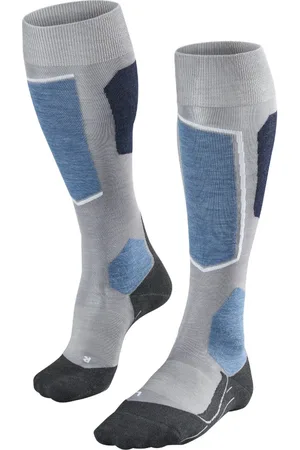 Falke SK6 Pro heren skiing kniekousen - (m.grey melange) - Maat: 42-43