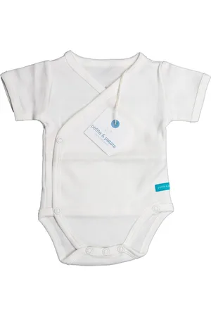 Merkloos Petite - Patate Blue Romper - Size 86 - Korte Mouwen - Biokatoen - Milieuvriendelijk - GOTS-Certificering