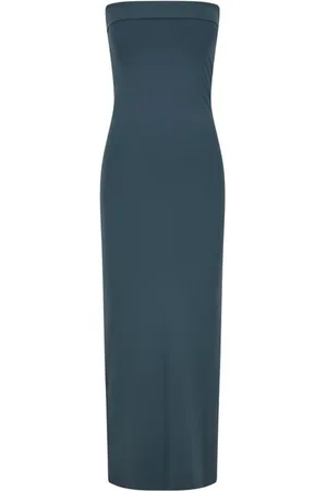 Urban classics Midi-jurk Vrouwen Medium-lengte jurk flessengroen XL Dames