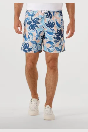 Shiwi Men Mike Swim Shorts 7 Inch Floral Leafs Zwembroeken Heren - - Maat XL