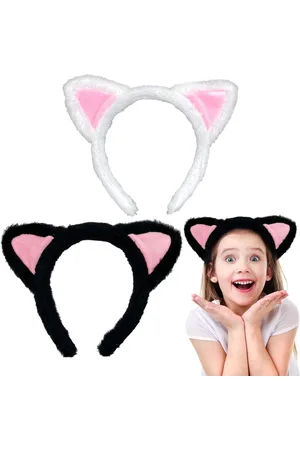 Merkloos Omkeerbare hoofdband met schattige kattenoren - Set van 2 stuks