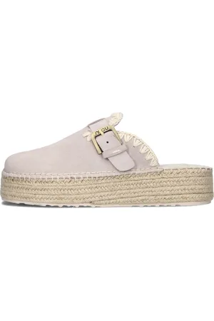 Mou Jute Clog Plain Sue Instappers - Dames - - Maat 40