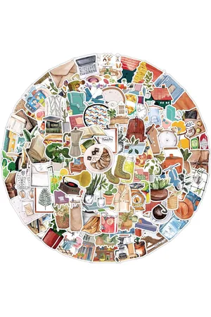 Merkloos 100 stuks scrapbook accessoires stickers dagboek scrapbooking Kan je hiermee akkoord gaan?