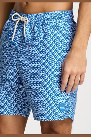 Shiwi Men Mike Swim Shorts 7 Inch Geo Tile Zwembroeken Heren - - Maat XL