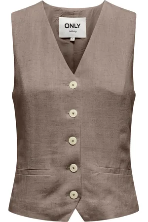 ONLY ONLIRIS-SIESTA S/L LINEN BL VEST TLR - Meisjes - Vesten