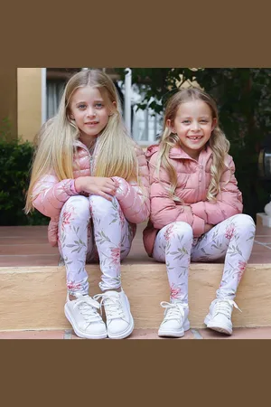 Merkloos Positive Pants - Floral- Kinderlegging - 122/128