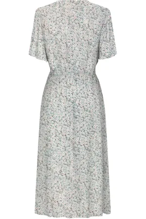 ONLY ONLHALIA LIFE S/S MIDI DRESS WVN NOOS - Dames - Mini jurken