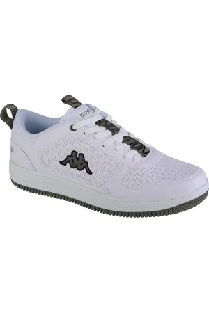 Kappa Unisex Sneaker mit bunter Sohle 243180 White/Army-45