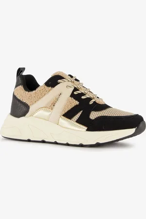 Blue Box Dames dad sneakers met teddy detail - - Uitneembare zool - Maat 40