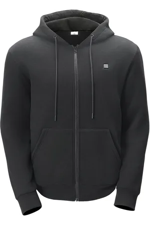 Merkloos Verwarmde Hoodie, Unisex, 5 Verwarmingszones, Outdoor Pullover Voor Op De Camping, 7.4v, Polyester-Katoen, Xxxl