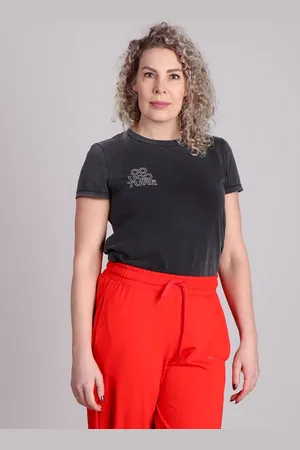 Co`Couture Co Couture SiaraCC Acid Outline Tee donkergrijs