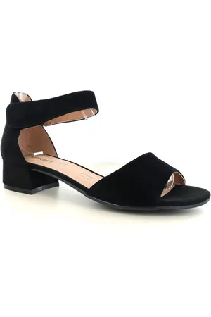 Caprice | Nette zwarte sandaal | Suede | Maat 5.5/38.5