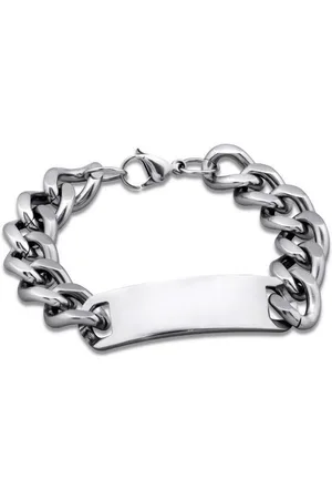 Amanto Armband Bachar - 316L Staal - Graveer - 6mm - 22cm