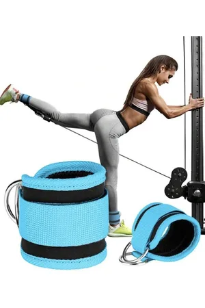 Merkloos Enkel straps - Enkelbandje voor beenkrachttraining - Enkel Brace - Sport Fitness Fitness accessoires - Ankle Cuff Strap - Enkel straps - Lifting straps - Enkelbanden voor kabelmachine - 1 stuks