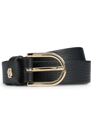 HUGO BOSS Leren Riem Scarlet-Gr-BB_Sz25 W85 Zwart