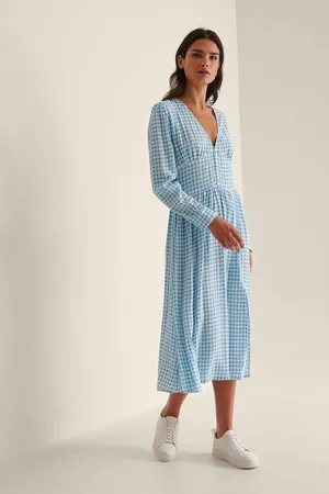 NA-KD EU 42 - Dames midi-jurk met zijsplit