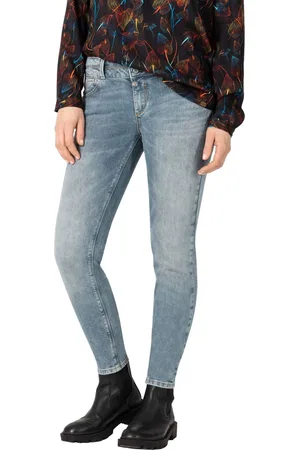 Timezone Dames Jeans SLIM ENAYTZ slim fit Blauw Volwassenen