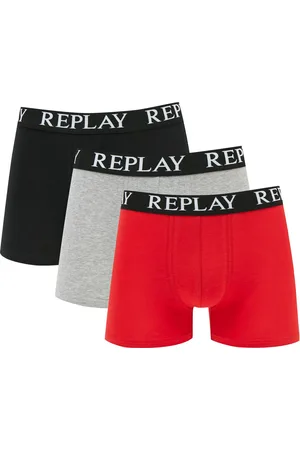 Replay Boxer Basic Cuff Logo 3 Pack- Ondergoed Heren -L