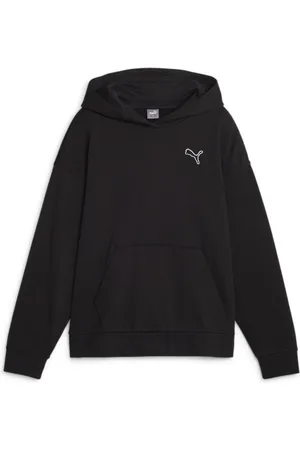 PUMA BETTER ESSENTIALS Hoodie FL Dames Trui - Black - Maat XL