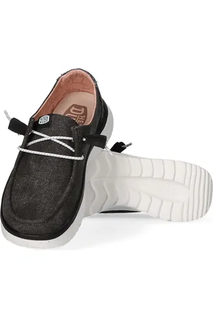 Hey dude Wendy Peak Chambray Dames Instappers Black - Maat 43