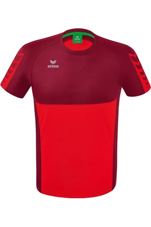 Erima Six Wings T-Shirt Rood-Bordeaux Maat XXXL