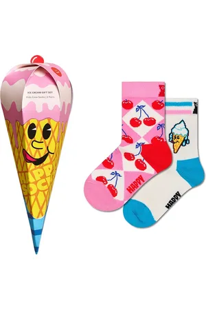 Happy Socks Kids giftbox 2P sokken ice cream