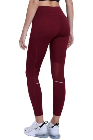 TCA Dames SuperThermal Prestatie Hoge Taille Hardloop Leggings - Cabernet, M