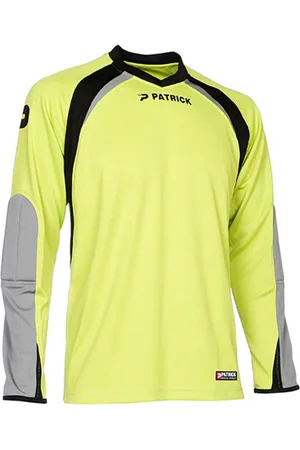 Patrick Calpe110 Keepershirt Lange Mouw Heren - Fluogeel / Grijs / Zwart | Maat: XXL