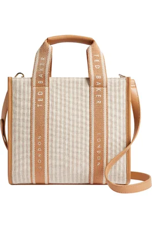 Ted Baker Handtas Schoudertas Harllee Striped Canvas Webbing Crossbody Bag Beige