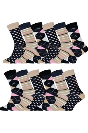 Gianvaglia Dames Sokken - 12 Paar - Mix Kleur - Maat 39-42 - Sokken Dames