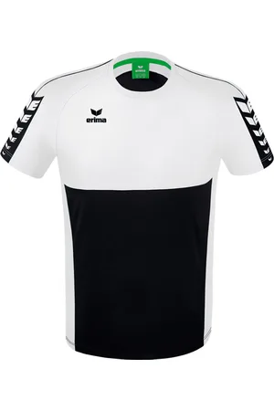 Erima Six Wings T-Shirt Zwart-Wit Maat XXXL