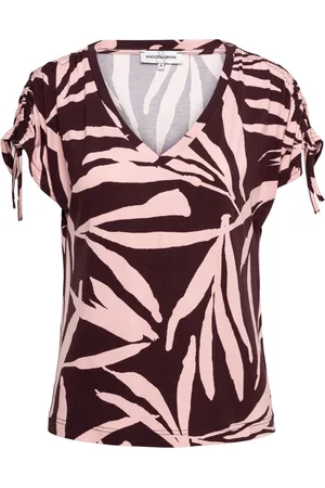 &Co Woman VIANA LEAF PA-Aubergine multi - XL