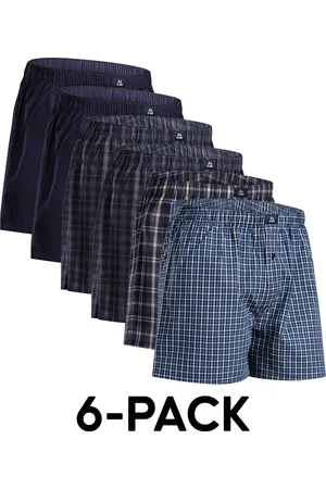 DANISH ENDURANCE Losse Boxershorts Biologisch Katoen Heren Ondergoed - Knoopgulp - 4 of 6-pack - Maat 4XL