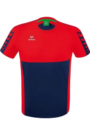 Erima Six Wings T-Shirt New Navy-Rood Maat XXXL