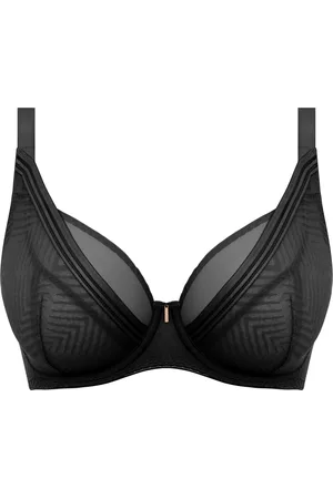 Freya TAILORED- Dames Plunge Beha - BLACK- Maat 85D