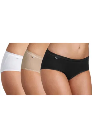 Sloggi Set van 4x stuks basic midi dames slips in het maat 38 - Onderbroeken/ondergoed