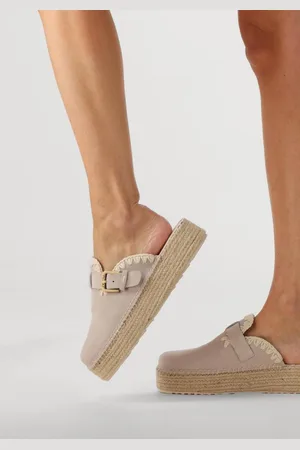 Mou Jute Clog Plain Sue Instappers - Dames - - Maat 38