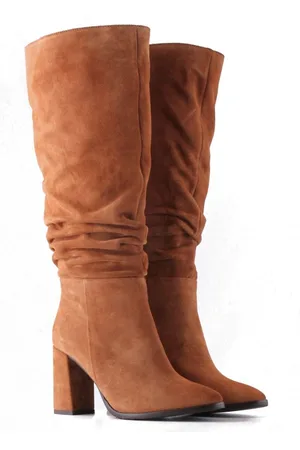 Jilsen Dames Laarzen Brede Kuiten Melanie Suede in Kuitomtrek 44 cm, schoenmaat 41