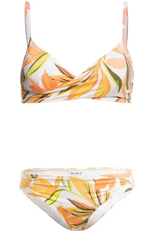 Roxy Pt Beach Classics Wrap Bikini Wit,Oranje L Vrouw