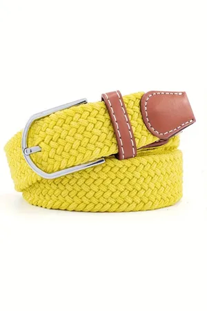 Fashion Favorite Gevlochten Riem - | Stretch | Canvas/Polyester | 95-105 cm |
