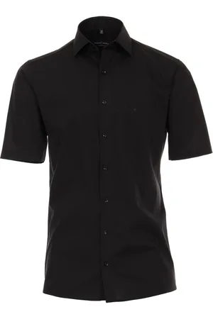 Casa Moda Overhemd Effen Korte Mouw Kent Modern Fit - 48