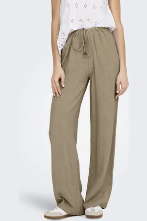 ONLY ONLSOLVI MW LINEN BL STRING PANT CC PNT - Dames - Leggings