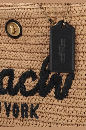 Coach Straw Cargo Tote Handtassen Dames - - Maat ONESIZE